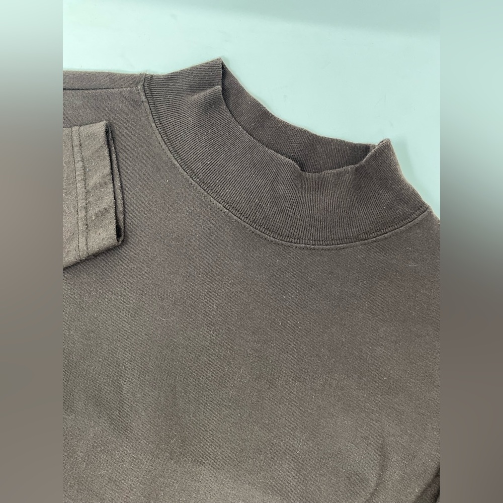 Carolina Colours Shirt Womens Sz. L Brown Polyester Blend Long Sleeve Shirt GHM1